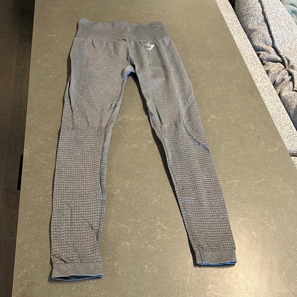 Grey gymshark leggings. Seamless design